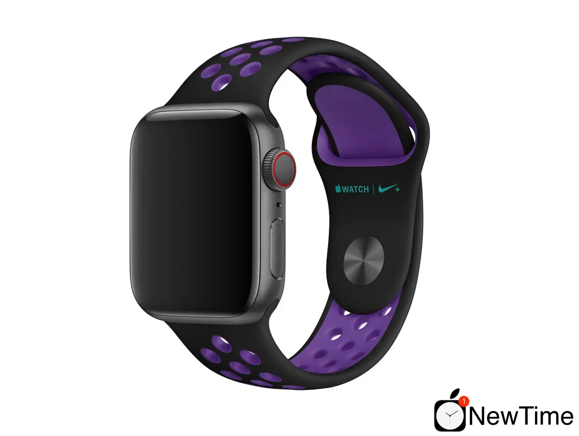 Ремешок Apple Black/Hyper Grape Nike Sport Band (MV7Y2) для Apple Watch 38/40/41/42mm
